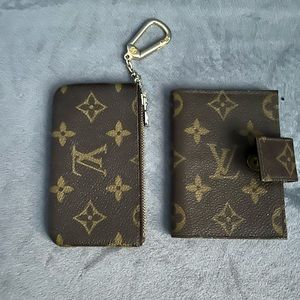 Louis Vuitton card holder and coin pouch